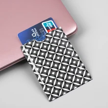 10 шт. Рождественская Противоугонная Rfid блокирующая кардхолдер Porte Carte Rfid карта защитный банковский Чехол для карт металлический Rfid чехол кредитные карты