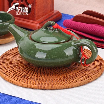 

Ice crack Japanese pot teapot suit household ceramics single pot of flower pot small rushed the teapot red tea cups