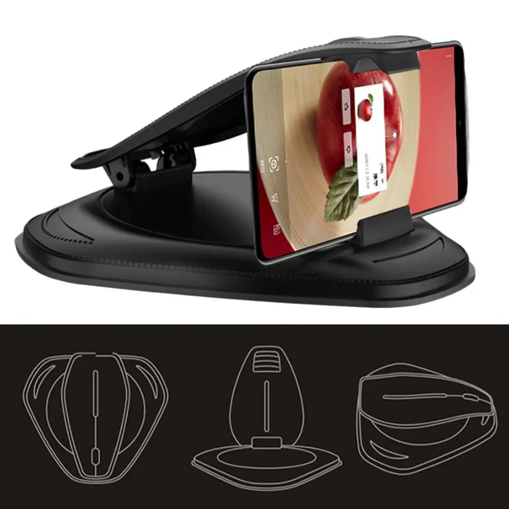 Car Phone Holder Anti slip Dashboard 360 4 5.8in Universal Degree