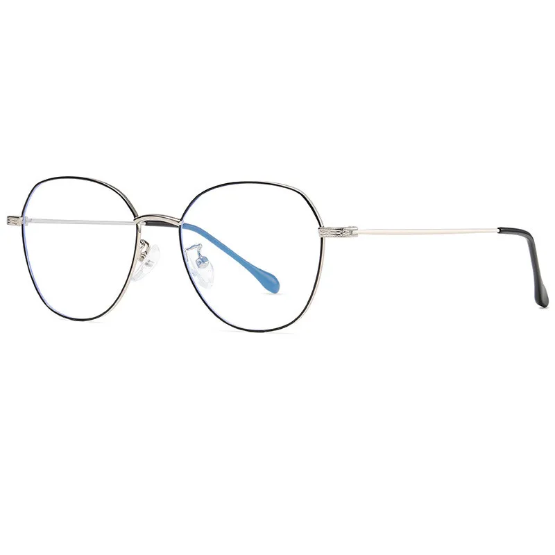 Голубые световые очки анти-Синие лучи Радиационная блокировка очки мужские и женские компьютерные очки анти-УФ UV400 плоские зеркальные очки - Цвет оправы: 2