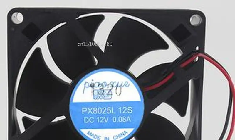 Для PX8025L 12S 12V 0.08A 8 см 8025 бесшумный вентилятор охлаждения 80*80*25 мм