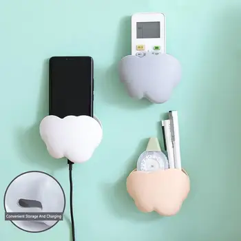 

Storage Box Remote Control Air Conditioner Storage Case Mobile Phone Plug Holder Stand Container Wall Mounted Organizer