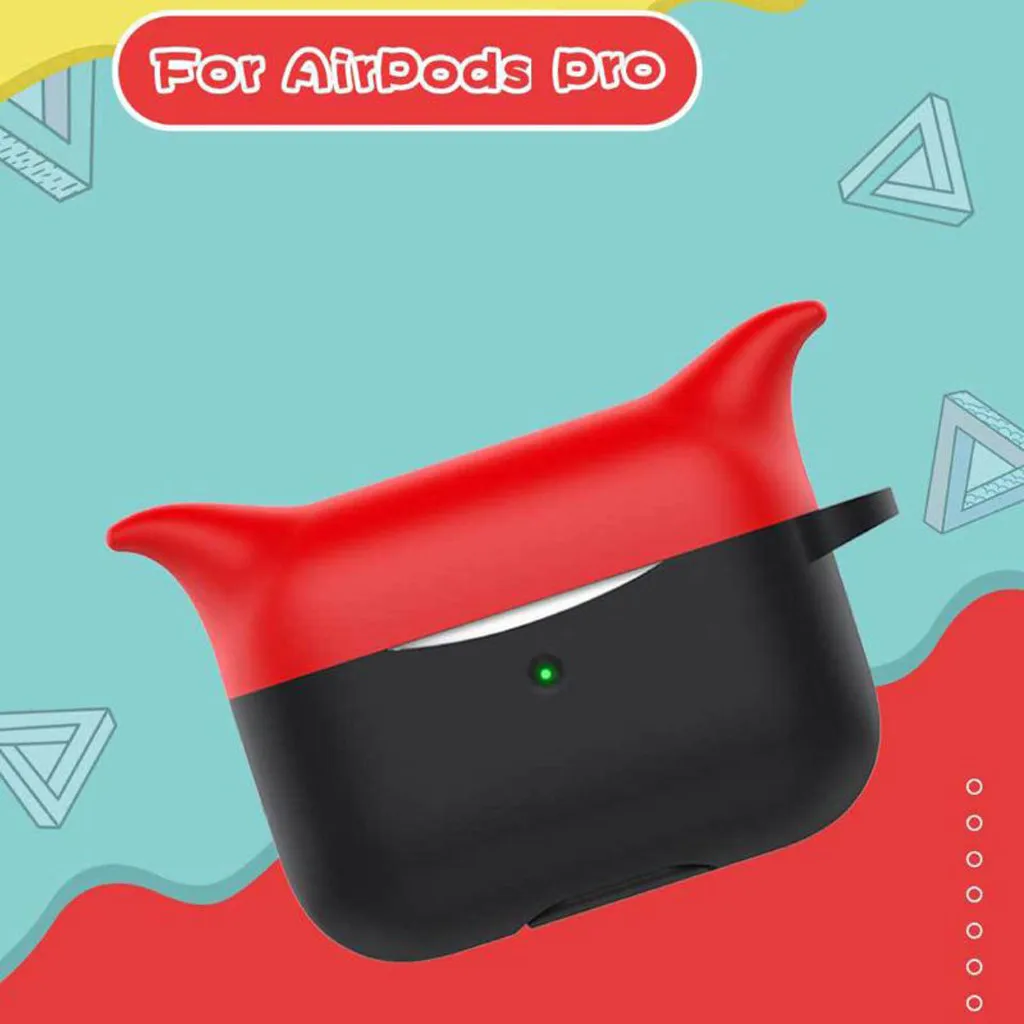 

For AirPods Pro Case Cover Soft Silicone Protective Mini Bag Creative Case Cover 100% Fitting Soft Texture Shock Absorbing