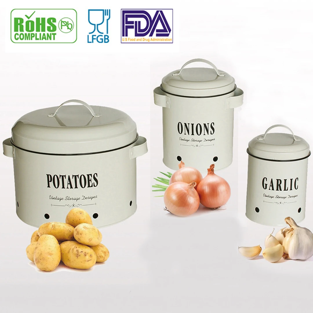 Plastic Potato Onion Garlic Storage Box  Storage Organization Potatoes  Onions - Bottles,jars & Boxes - Aliexpress