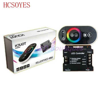 

18A 3Channel RF 6Keys Black/White DC12-24V 6A/CH Remote Controller RGB Iron Shell LED Controller For SMD5050 3528 RGB LED Strip