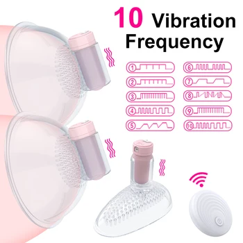 Nipple Sucker Sex Toys Pussy Pump for Vagina Clitoris Vibrating Clit Vibrator Stimulation Licking Breast