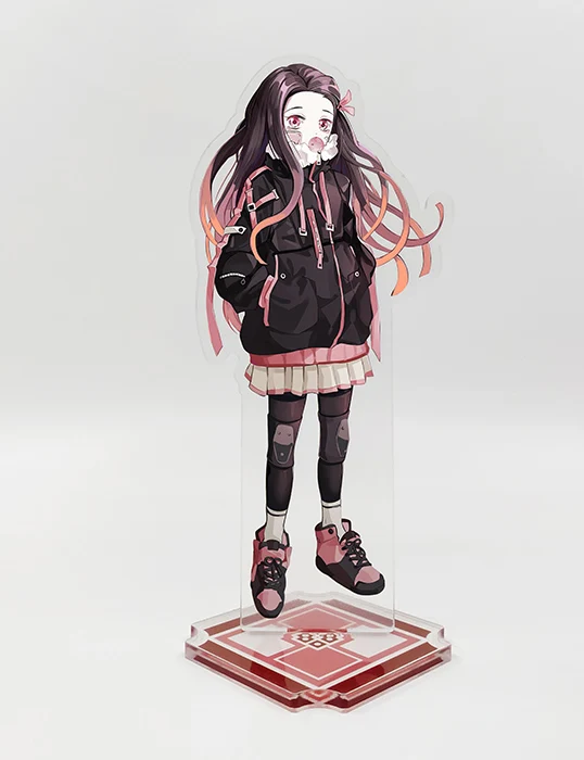 02 Убийца демона: Kimetsu no Yaiba Kamado Tanjirou Tsuyuri Kanawo Косплей BL акриловая фигурка настольная подставка модель игрушечная тарелка подарки на Рождество - Цвет: 02