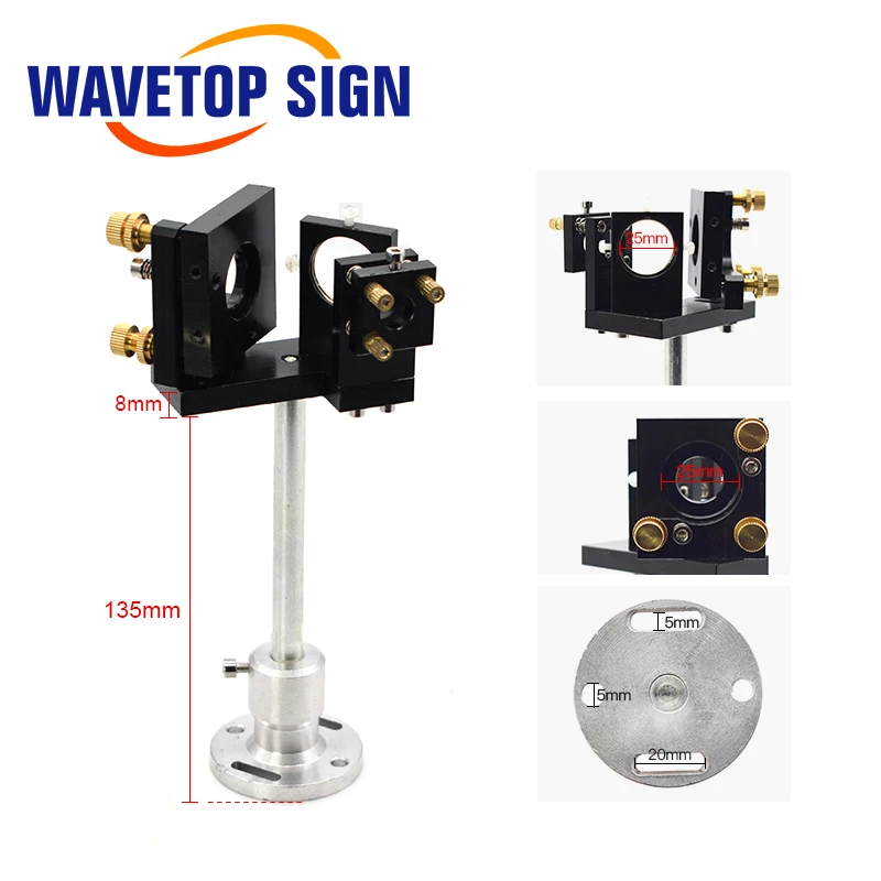 Online WaveTopSign E Serie Erste Spiegel Montieren Enthalten Strahl Combiner und Roten Zeiger Für CO2 Laser Gravur Schneiden Maschine