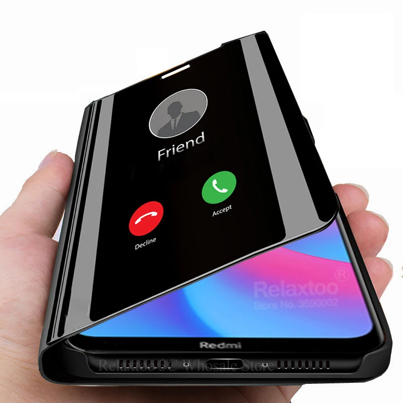 Умный чехол для mi rror redmi note 8 pro 8a 7 7a 6 6a 5a 5 a k20 S2 Y1 Go с откидной крышкой и подставкой для xiaomi mi 9 t mi 9 t pro 9 t mi 9