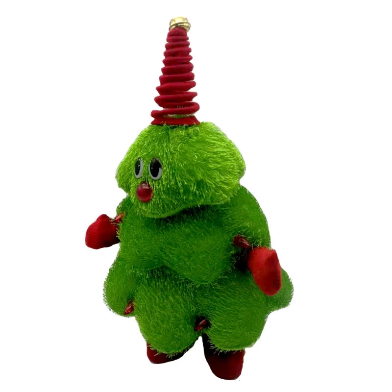 

Plush Animated Christmas Tree Doll LED Electric Santa Tree Stuffed Kids Doll Toy Christmas Luminous Gift Holiday Decoration