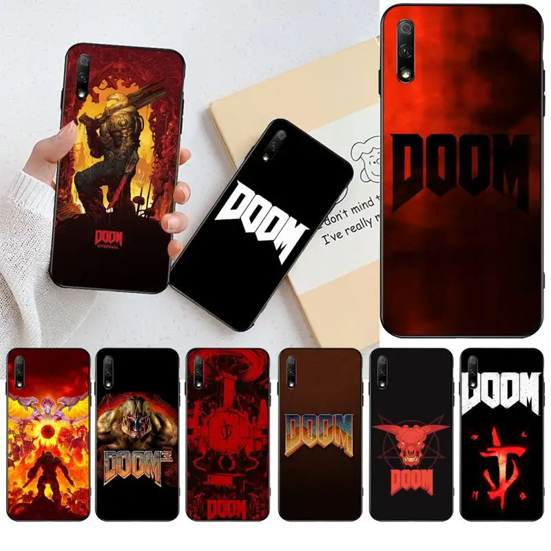 NBDRUICAI череп игра Doom Мягкий Силиконовый ТПУ чехол для телефона Huawei Honor 20 10 9 8 8x 8c 9x 7c