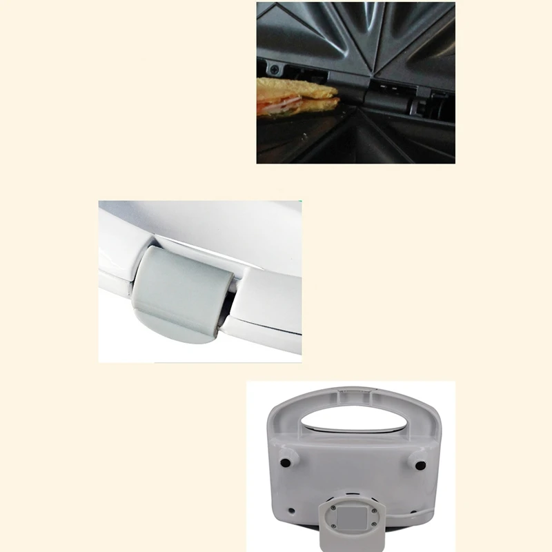 Electric Egg Sandwich Maker Mini Grilling Panini Baking Plates Toaster Multifunction Non-Stick Waffle Breakfast Machine EU(EU Pl