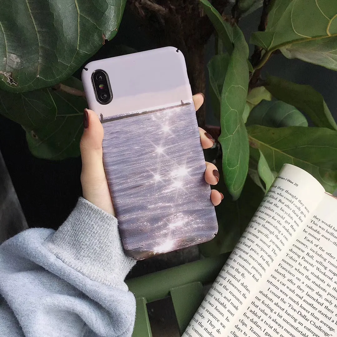 For Apple XAX Phone Case Fashion Men And Women Water Wave Flash Star XR Dull Polish Hard Case I6s/7/8/plus Case