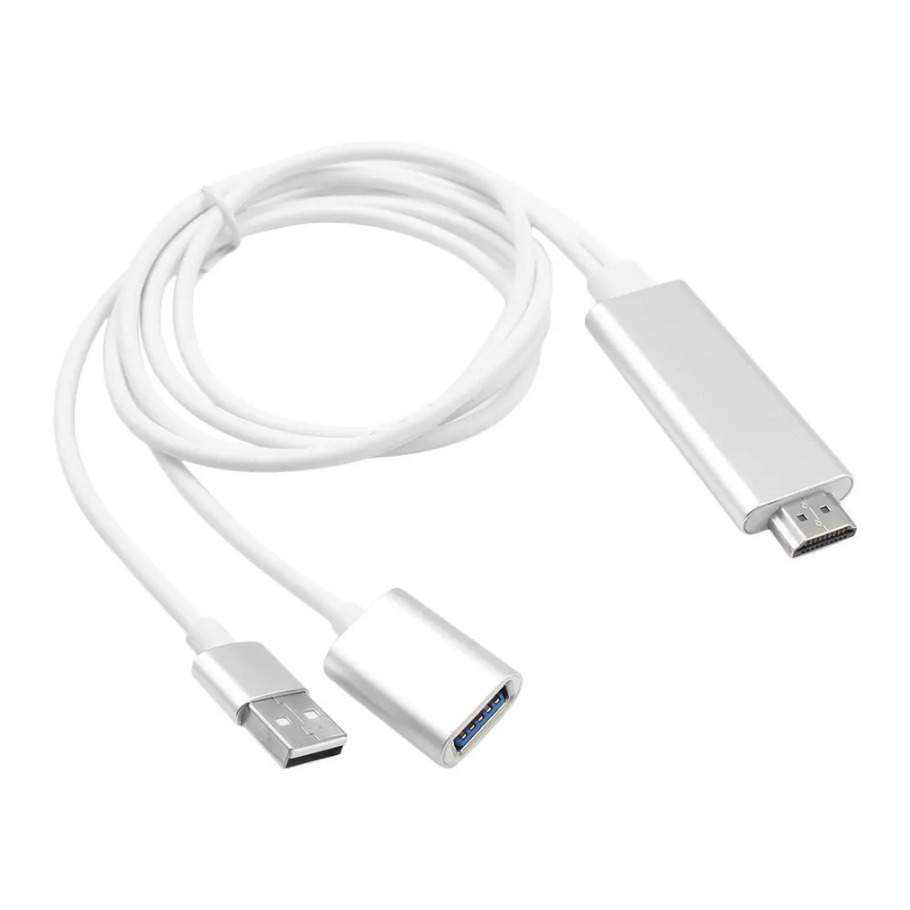 

USB Type-C to HDMI Cable 1080P HD High Speed HDMI Cable Male-Female Audio Cable Universal For IOS For Android Smartphone