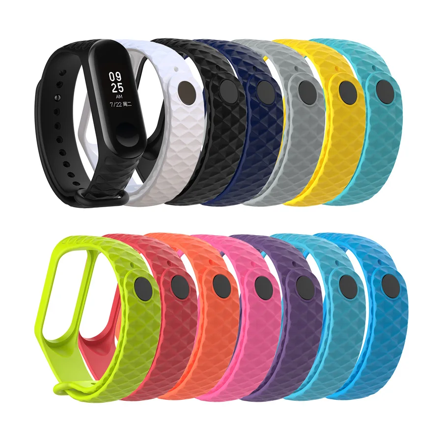 3D ремешок для Xiaomi Mi Band 4 3 умные аксессуары сменный | Электроника