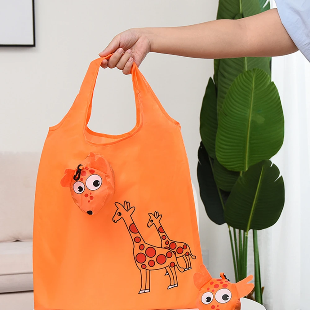 Eco-Friendly Foldable Cartoon Shoulder Tote Bag