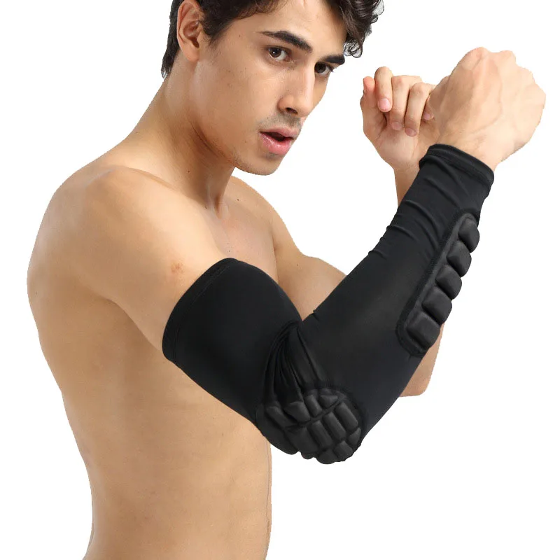1PCS Crashproof Basketball Shooting Elbow Support Compression Sleeve Arm Brace Protector Sport Safety Elbow Pads