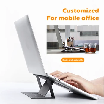 

Ultra-thin Adjustable Laptop Stand Notebook Portable Collapsible Bracket Invisible Tablet Holder for MacBook base para Laptops