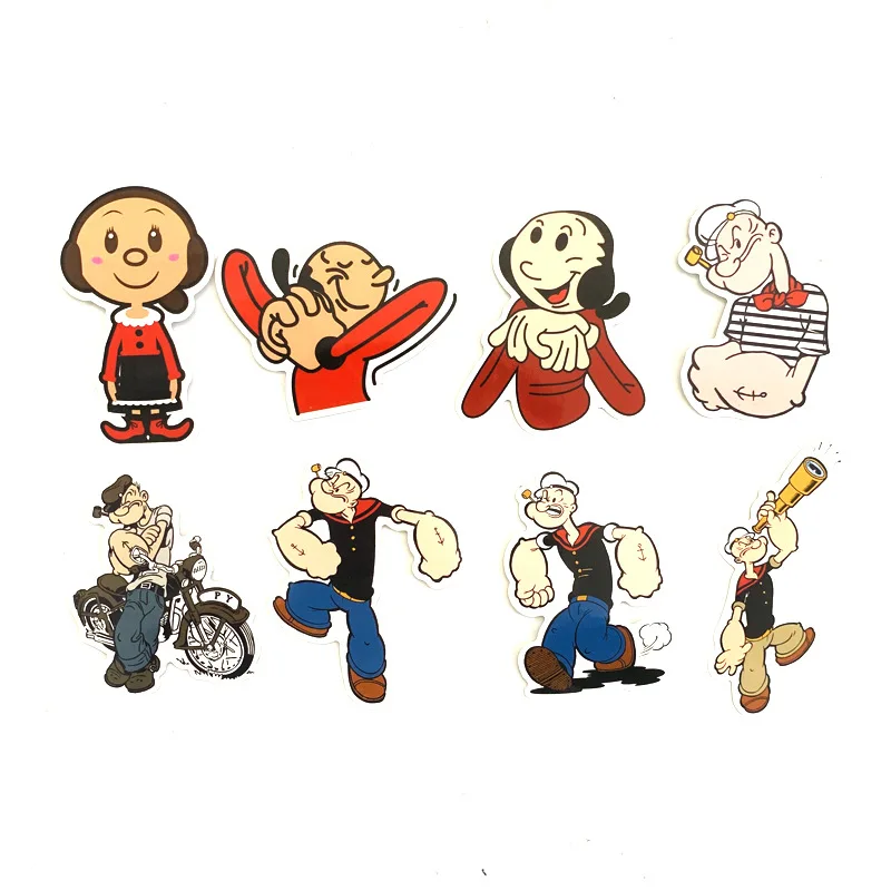 Td ZW 18 шт. Popeye матросские наклейки для чемодан для скейтборда ноутбук багаж холодильник Телефон сделай сам автостайлинг наклейка