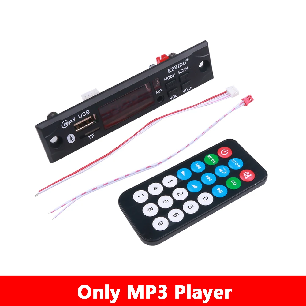 Wireless Bluetooth 5V 7V12V MP3 HiFi Stereo 20W Amplifier Car radio Audio USB TF FM Module Screen MP3 Player with Remote Control mp3player juice MP3 Players