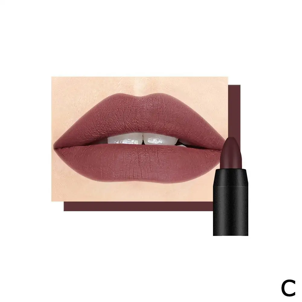 19Color Sexy Kiss Proof Matte Lipstick Longlasting Makeup Pen Lipsticks Lip I2E9 Give Your Lips A Long Lasting Color - Цвет: as the picture 3