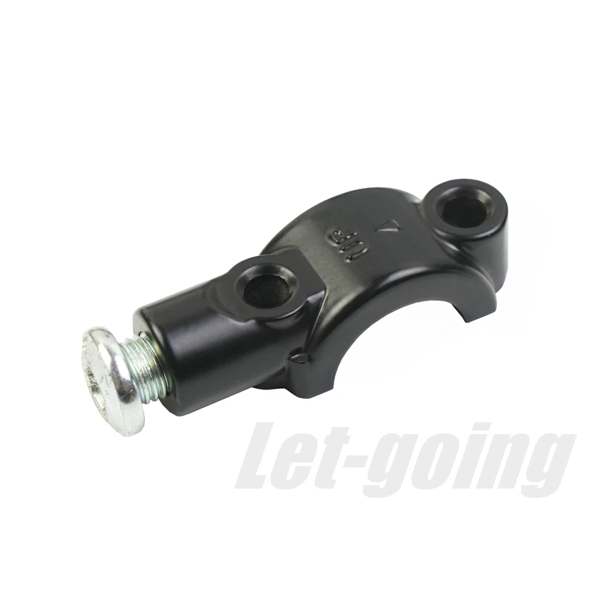 Motorcycle Brake Tank Bracket Universal 7/8" 22mm Lever Mirror Holder Brake/Clutch Master Cylinder Clamp Bracket Cover M10 Bolts Base Support