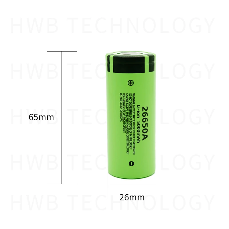 2 шт./лот аккумулятор для Panasonic 26650A 3,7 V 5000mAh высокой емкости 26650 литий-ионные аккумуляторы