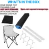Full Body Sauna Tent With Include Fold Chair Not Include Steam Generator Home Sauna Bath Stainless Steel Pipe Support Only Tent 6