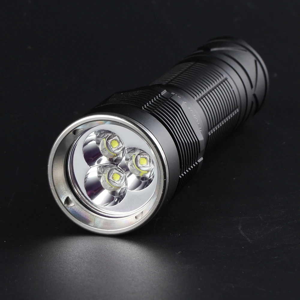 

Convoy S12 High Power Flashlight Luminus SST20 Nichia 219C LH351D LED Torch by 21700 Battery for Camping Self-defense