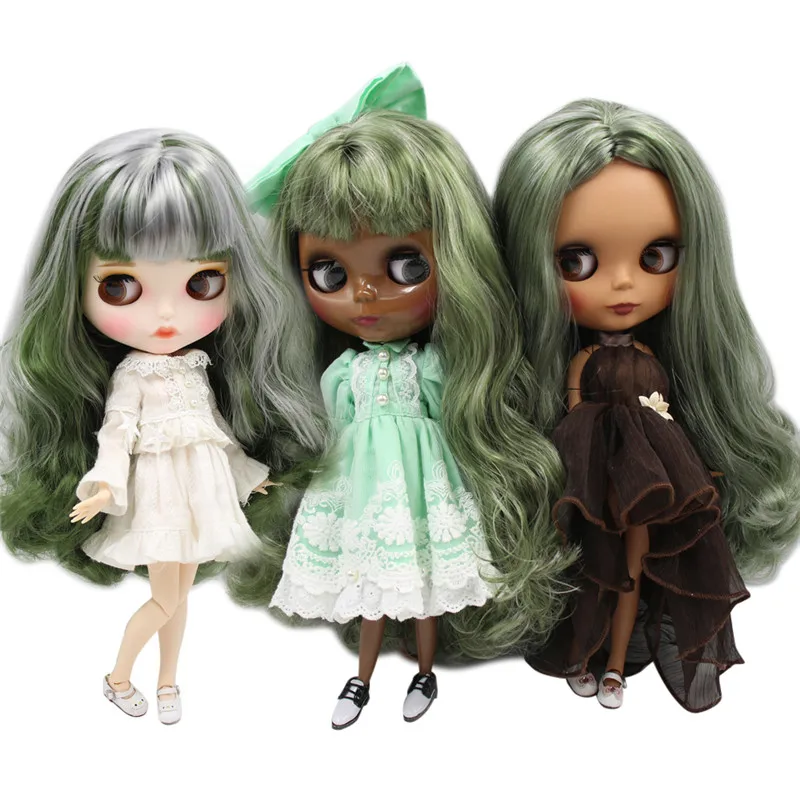 Кукла на заказ ICY DBS Blyth No.BL4299/9084 зеленая с серебряными волосами 1/6 bjd аниме ob24|Куклы|