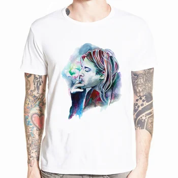 

Nirvana Men Cool Printed Short Sleeve T-Shirt Male Cool Tops Casual O-neck Soft Tee Men Funny Tshirt Hip Hop Harajuku Streetwear