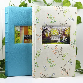 

Vintage Family Album 6 Inch 300 Interstitial Album Large-capacity Baby Memorial Hot Sale Memory Record Scrapbook Souvenir Album