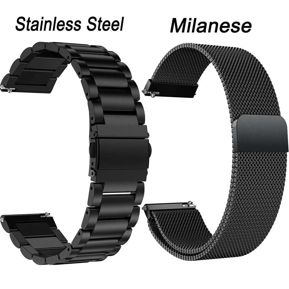 Для samsung galaxy watch 46 мм gear S3 Frontier классический ремешок для часов Миланский силиконовый браслет из нержавеющей стали 22 мм