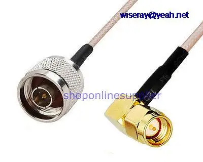 

DHL/EMS 50pcs 12inches RF coaxial cable SMA male right angle to N male RG316-A7