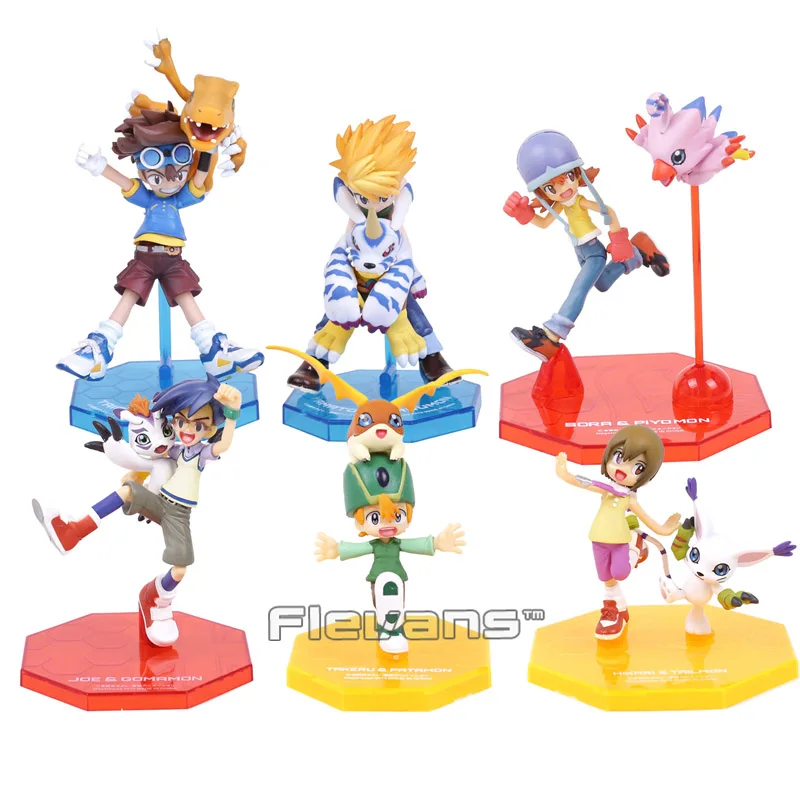 Digital Monster Digimon Adventure Figure Toy Yagami Taichi Agumon Ishida Yamato Gabumon Gomamon Piyomon Patamon Tailmon | Игрушки и