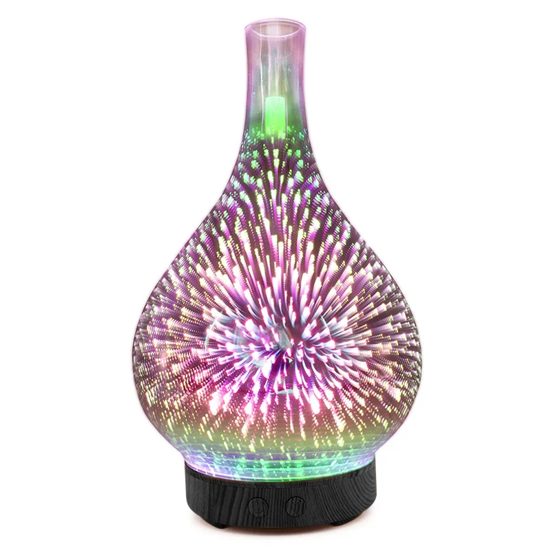 Увлажнитель масла диффузор 3D стекло ароматерапия туман распылитель для дома и офиса сна JA55