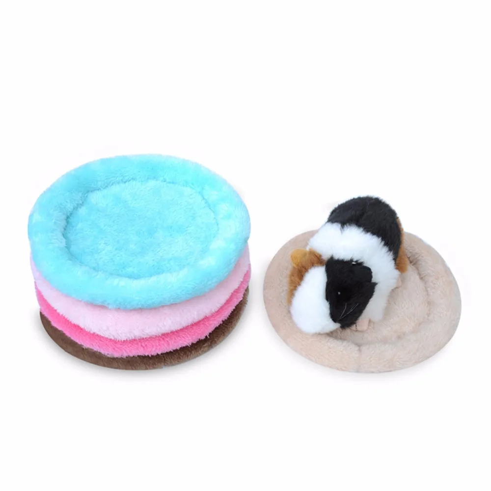 

Soft Cotton Wool Small Pet Sleeping Bed Guinea Pig Rabbit Hamster Cat Winter Warm House Nest Cage Mat Small Animal Accessories