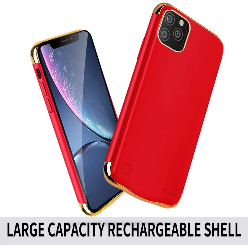 

Battery Charger Case For Apple iphone 11 Pro Max 6000nAH 6.5 inch Anti fall Portable Battery Back clip Power Bank Back Cover