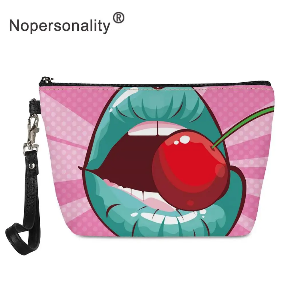 Nopersonality, косметичка для губ с принтом губной помады, для женщин, портативный дорожный органайзер для макияжа, Сумка Для Хранения Туалетных принадлежностей, сумка для мытья - Цвет: YY2187Z8