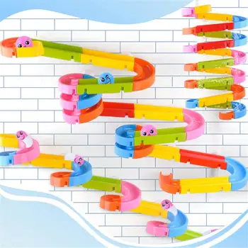 

Baby Bath Toys Suction Cup Marble Race Orbits Track Kids Bathroom Bathtub Play Water Toy Shower Games Swimming Pool Tools