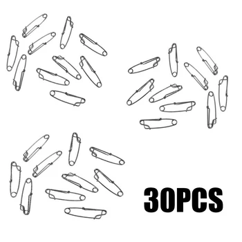 

30pcs Clips Stainless steel Connector Long line Silver Crabbing Shrimping