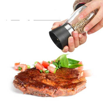 

80 Pcs Premium Manual Glass Pepper Salt Spice Grinder Mill Hand Pepper Herb Mill Shakers With Cover BBQ Kitchen Tool