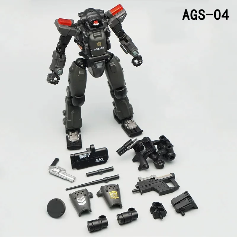 

MFT Action Toy Figures 1/60 Mobile Machine Police Armor 12 cm Metal Parts AGS-03 Suitable for Matching 3.75in Model Toy Gift