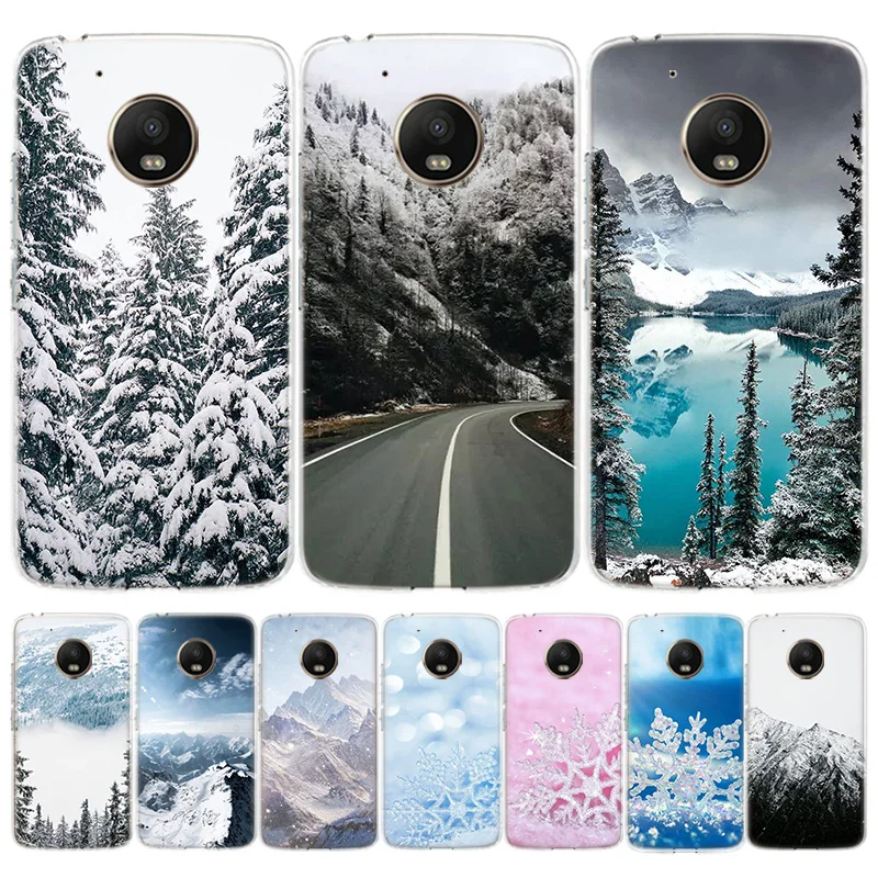 White Mountain Pine Tree Forest Mountain Peak Mist Custodia Per Telefono Per Xiaomi Redmi Note 11 11S 11T 5G 11E 10S 10 12S 12 Pro Plus 9S