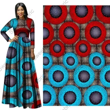 Африканская Хлопковая ткань одежда воск круг набивная ткань высокого качества голландский Анкара голландский подлинный 6 ярдов для вечерние платья