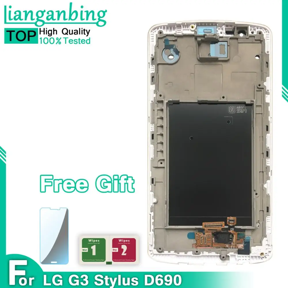 100% рабочий ЖК-дисплей для LG G3 дисплей D850 D851 D855 Замена с рамкой | Мобильные телефоны