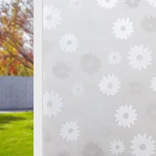 Стеклянная наклейка с рисунком подсолнуха, статическая защита конфиденциальности, многоразовая пленка для украшения дома и офиса 17,77 ''by78. 7''