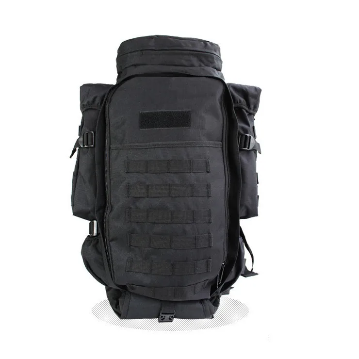 Военная винтовка Рюкзаки Тактический штурмовой рюкзак Открытый водонепроницаемый рюкзак 60л вместительная сумка многофункциональная дорожная Сумка для кемпинга - Цвет: Black