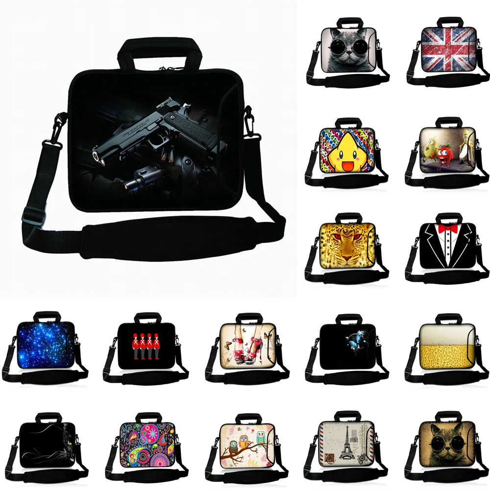 

Neoprene Handle Computer Accessories 10/12/13/14/15/17.3 Messenger Briefcase Case Bag For Thinkpad Dell XPS 12 14 Macbook Pro 13