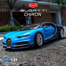 WELLY 1:24 Bugatti Chiron литые автомобили Высокая имитационная модель автомобиля металлический сплав классический автомобиль для детей игрушки коллекция подарков